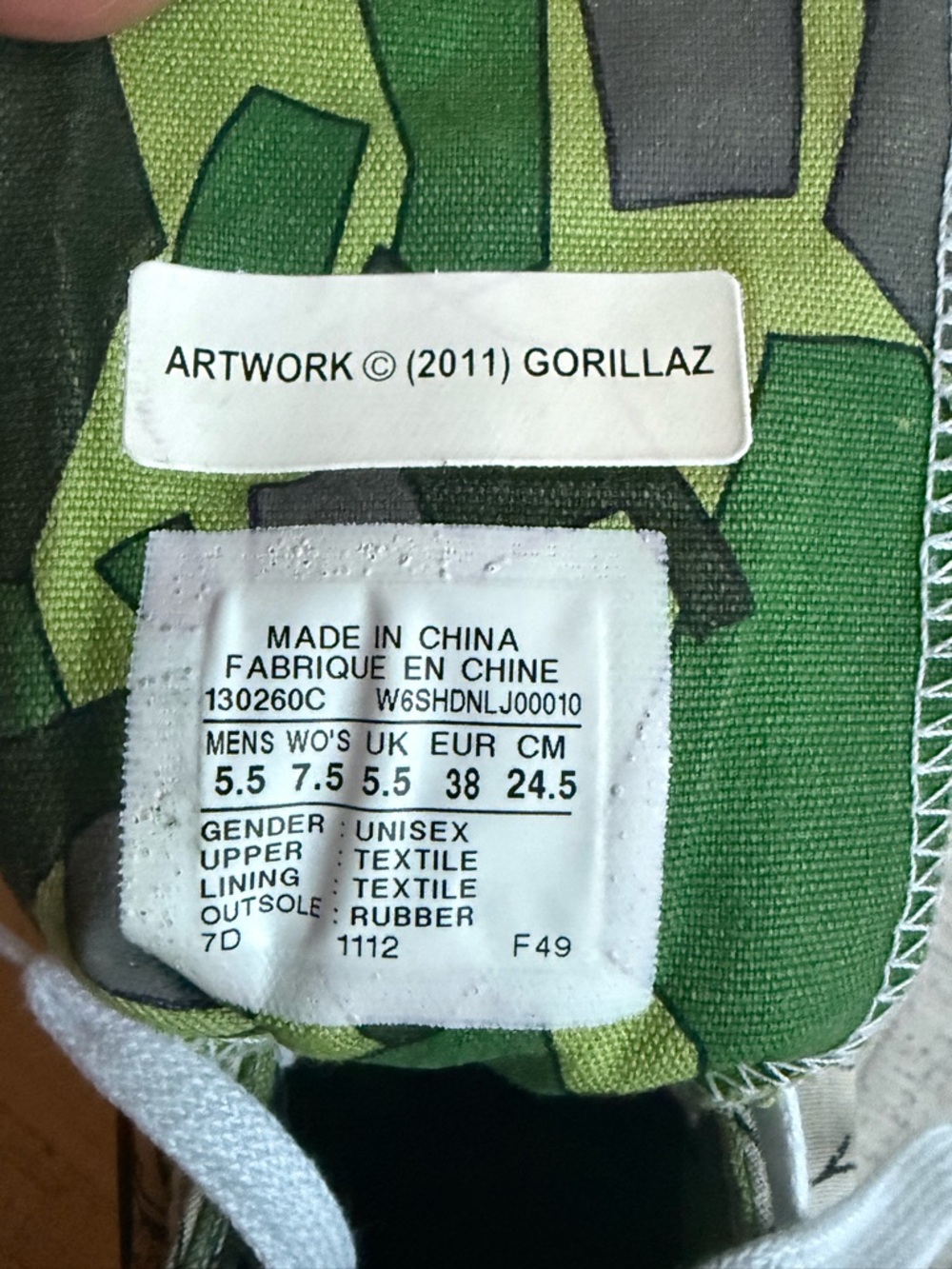 Converse x Gorillaz Sneakers Limited Edition Chuck Taylor All Star Shoes Rare 38 - Picture 10 of 12
